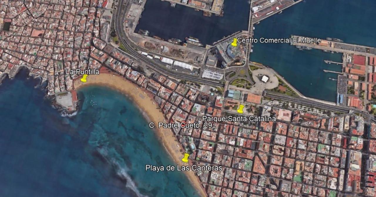 Flatguest Blue Sea - Canteras Beach - Balcony 라스팔마스 외부 사진