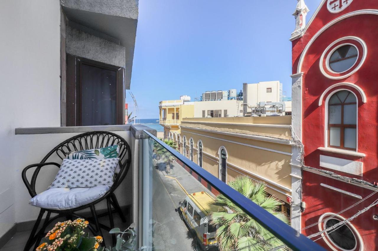 Flatguest Blue Sea - Canteras Beach - Balcony 라스팔마스 외부 사진
